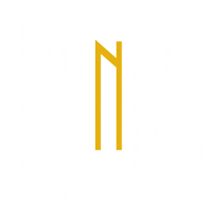 RundKantig - Logotypen i vit